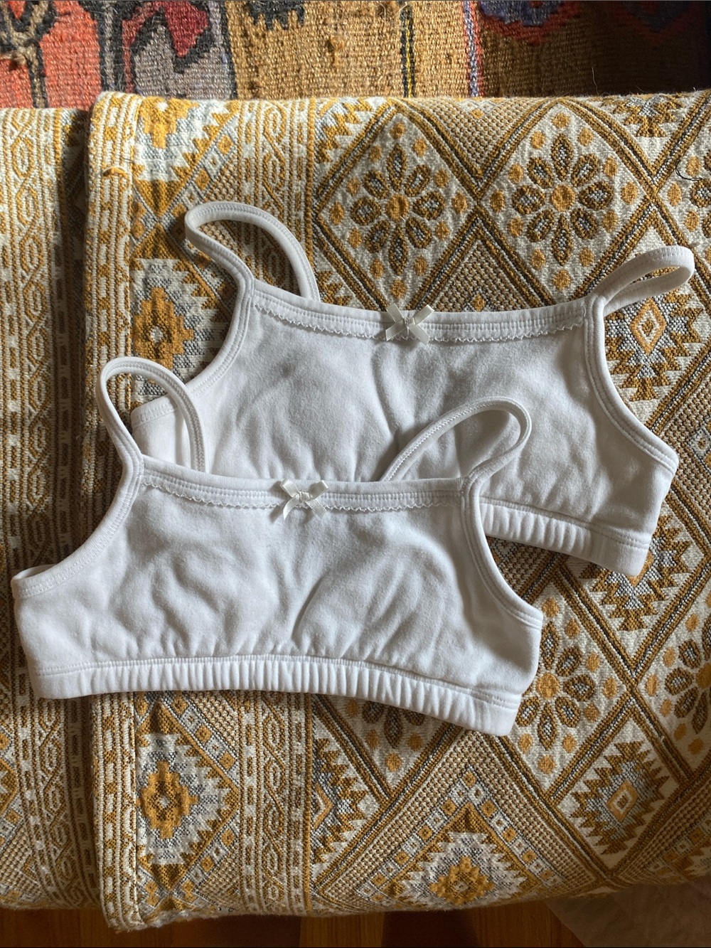 2 Hanna Andersson Bralettes Size M (120/130), GUC